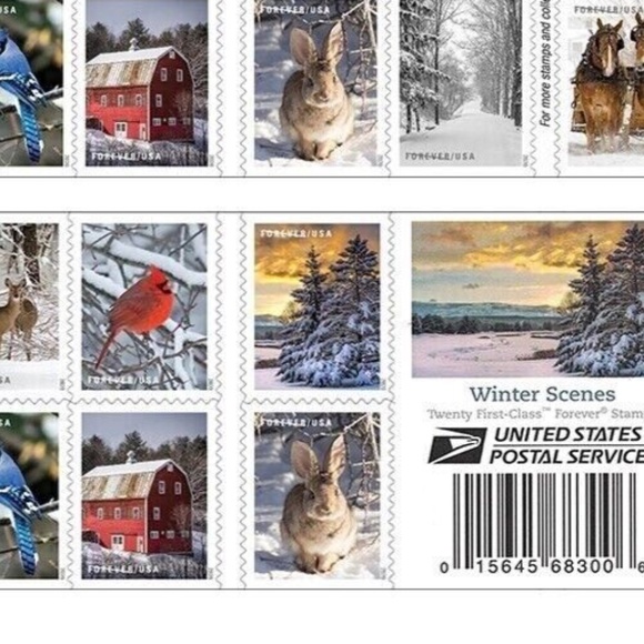 Booklet Pane 2020 Winter 20 Scenes VF MNH - Picture 2 of 2